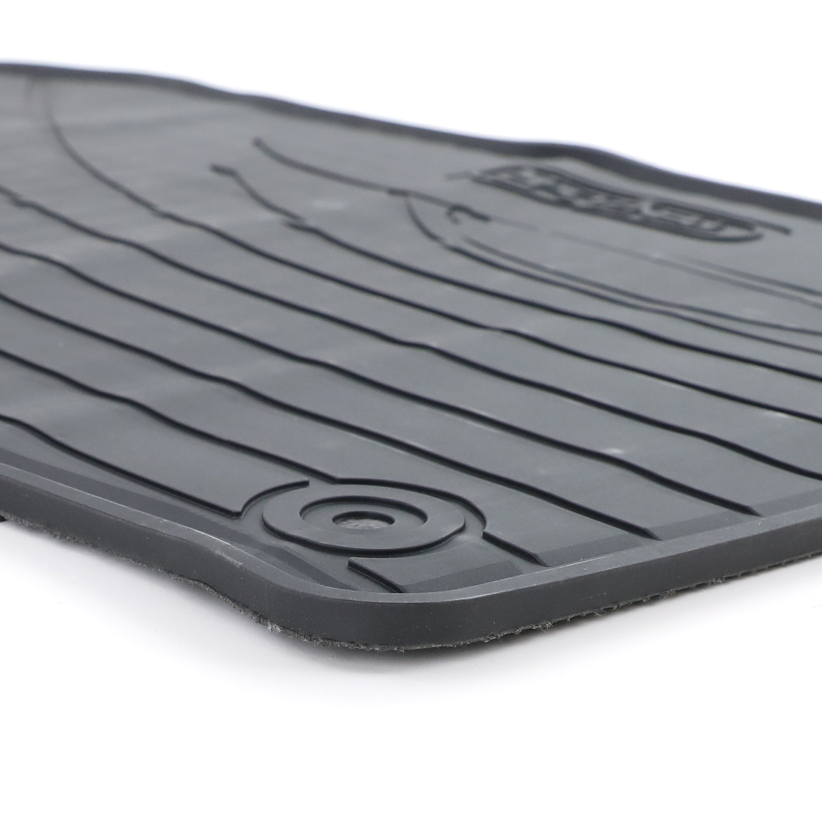 Rubberen vloermatten geschikt voor Porsche Cayenne 10-19 - Premium kwaliteit - Zwart