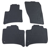 Rubberen vloermatten geschikt voor Porsche Cayenne 10-19 - Premium kwaliteit - Zwart