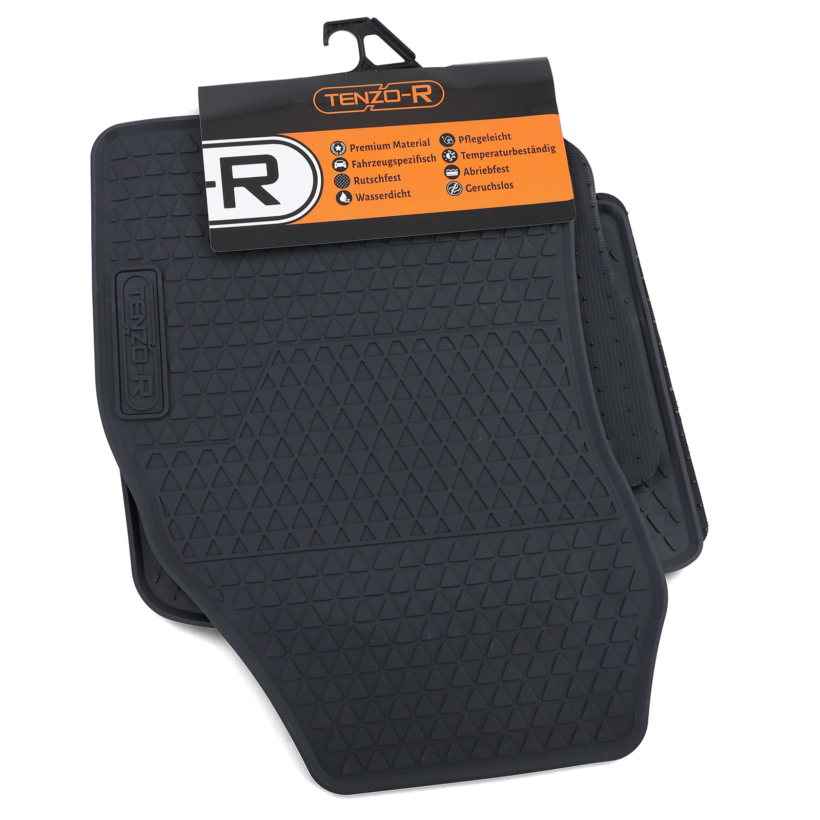 Rubberen vloermatten geschikt voor VW T-Cross vanaf 2018 - zwart - 4 stuks