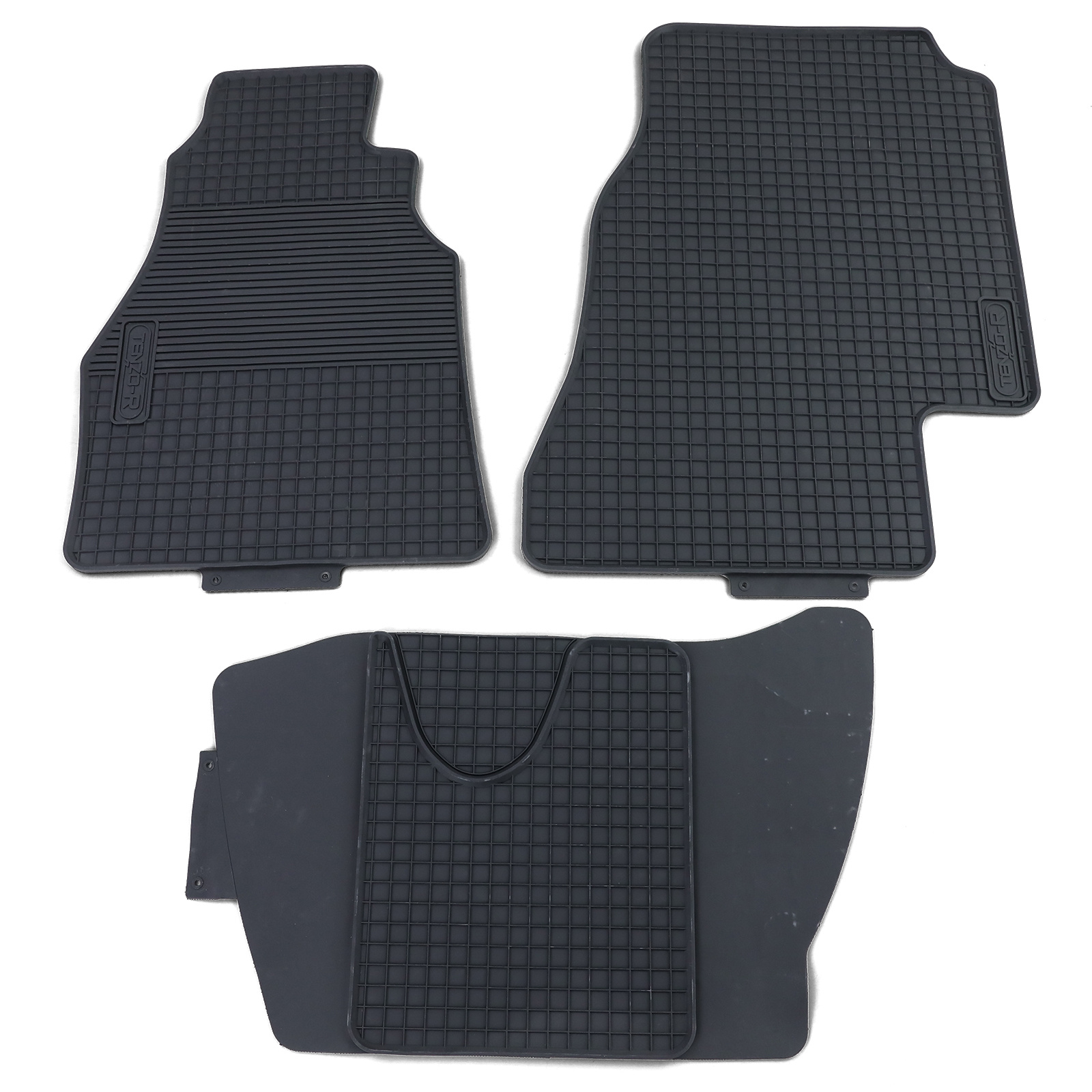 Rubberen vloermatten geschikt voor Mercedes Sprinter 95-06 - Premium kwaliteit - Zwart