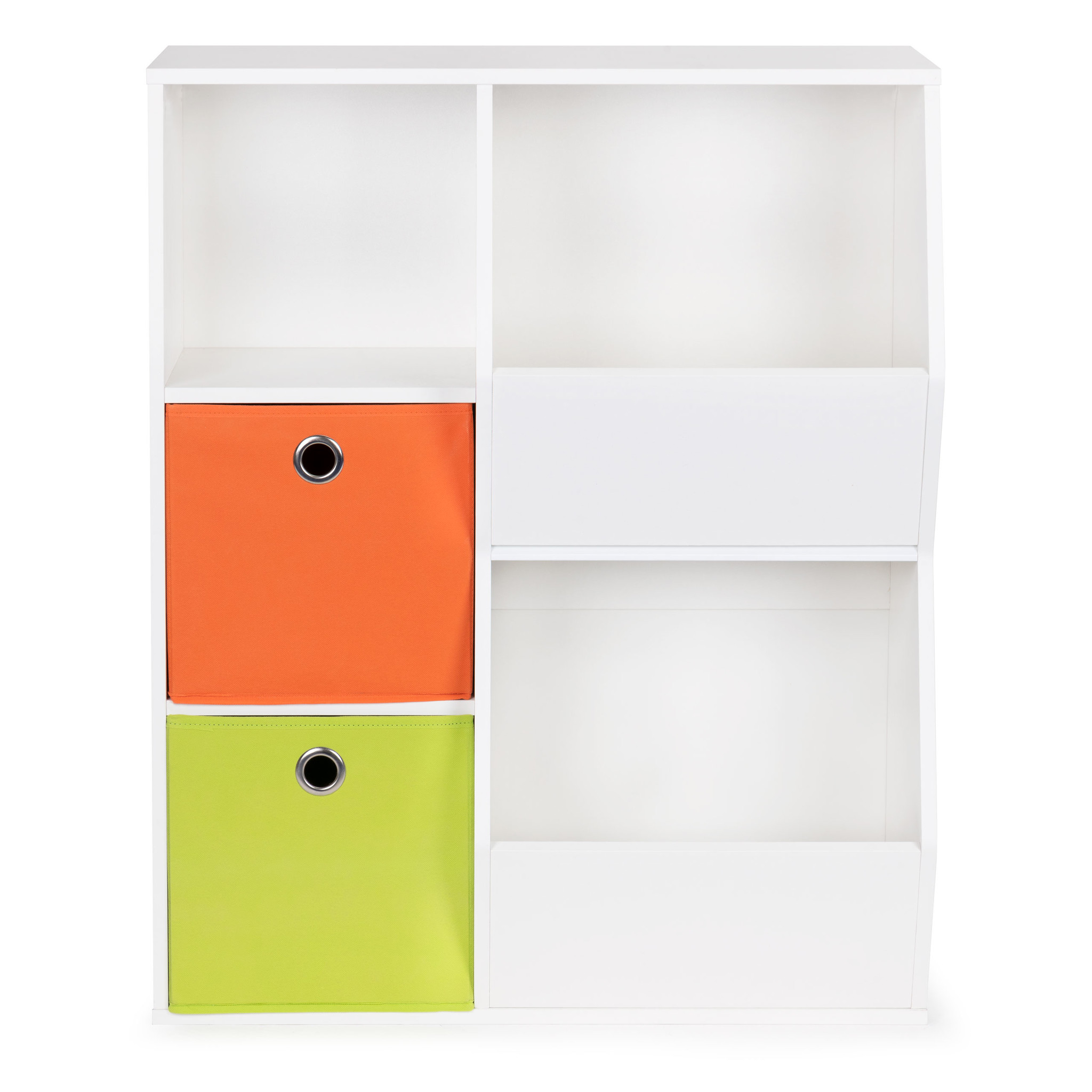 Boekenkast - met functionele houders en uittrekbare manden