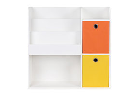 Boekenkast - wit - functioneel ontwerp - 89 x 35 x 88 cm