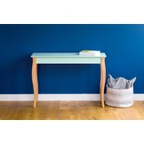 Bijzettafel Lillo - Lichtgrijs, 85x35x74 cm, Beukenhout poten, FSC®-Gecertificeerd