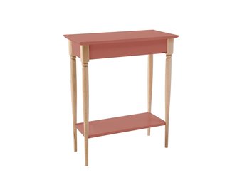 Antiek Roze Consoletafel Mamo | FSC-gecertificeerd | Natuurlijk Beukenhout Poten