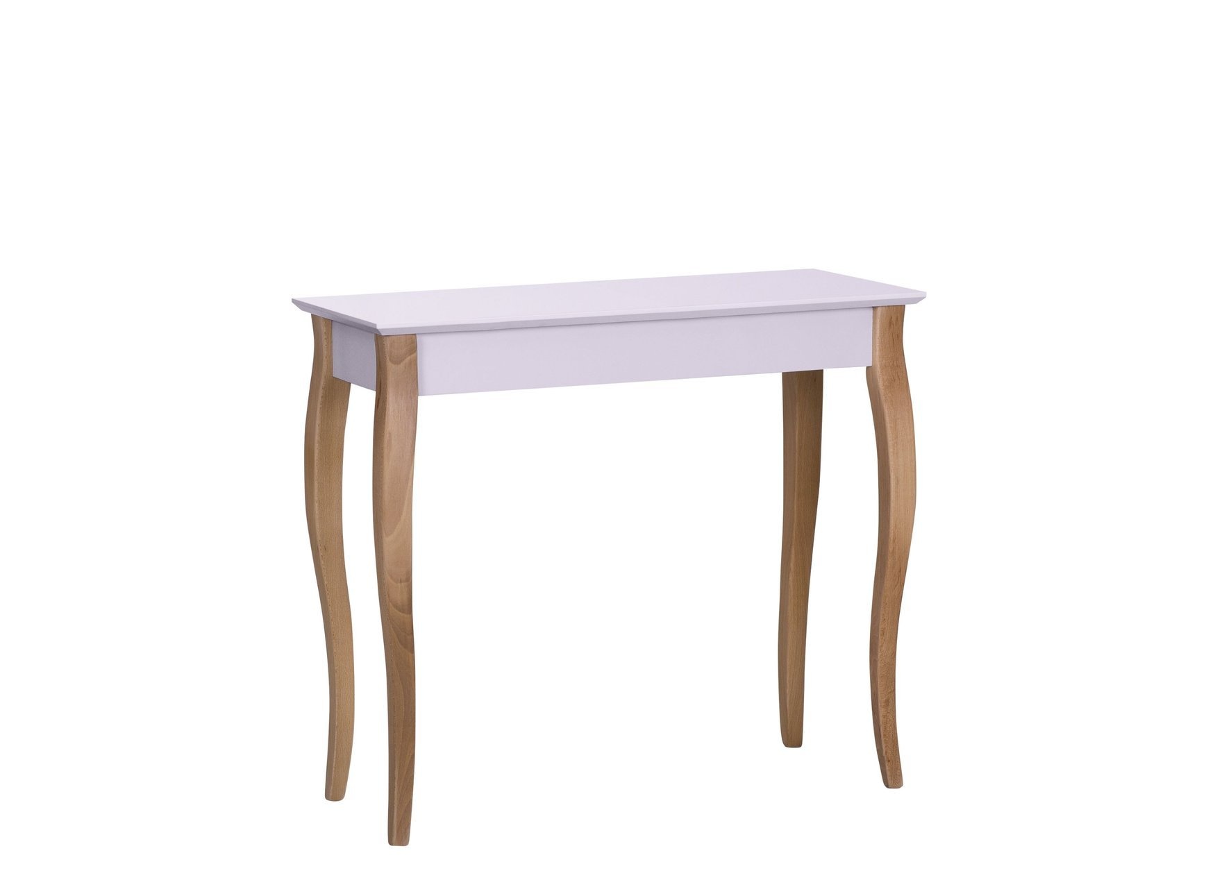 Bijzettafel Lillo - roze, 85x35 cm, beukenhouten poten