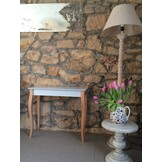 Bijzettafel Lillo - roze, 85x35 cm, beukenhouten poten