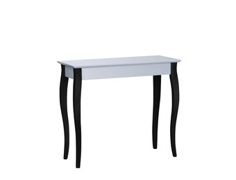 Bijzettafel Lillo - Lichtgrijs beukenhout MDF tafelblad - 85x35x74cm