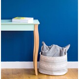 Bijzettafel Lillo, Marineblauw 85x35x74cm, Beukenhout & MDF, FSC gecertificeerd