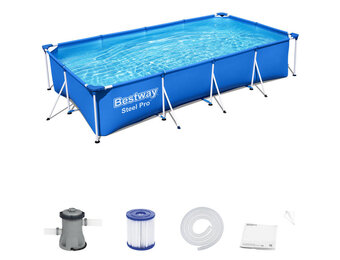Bestway zwembad - opzetzwembad - 400x211x81cm - blauw