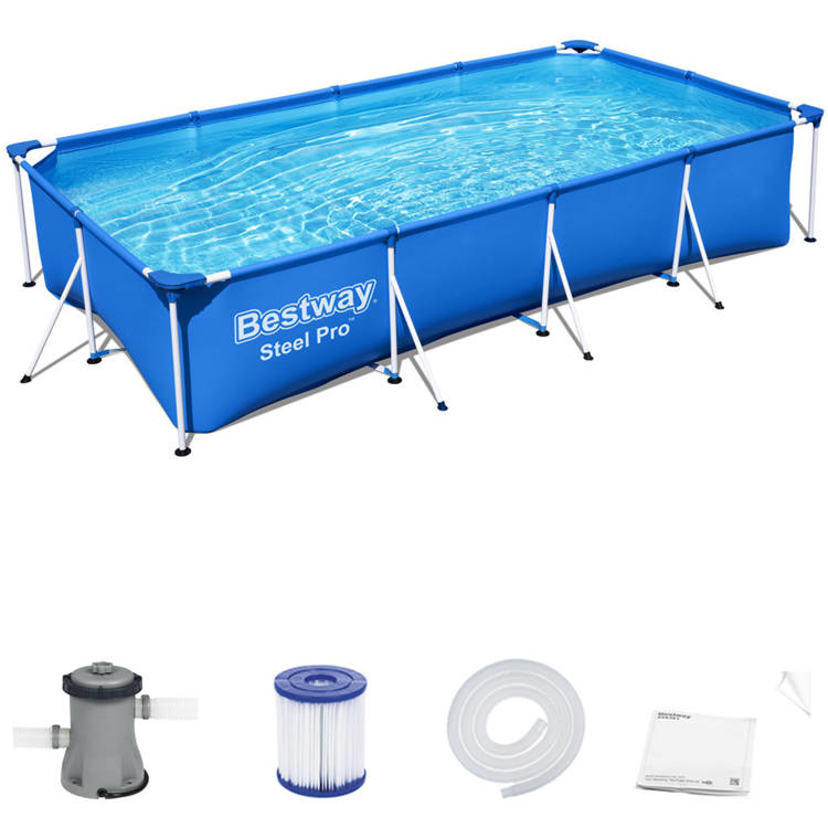 Bestway zwembad - opzetzwembad - 400x211x81cm - blauw