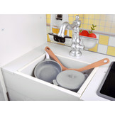 Speelgoed keuken - hout - met accessoires - 91x29x99 cm - wit