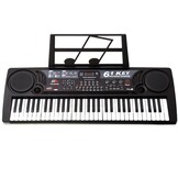 Keyboard piano - 61 toetsen - 81x30 cm - met microfoon - zwart