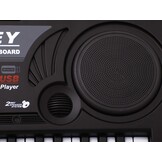 Keyboard piano - 61 toetsen - 81x30 cm - met microfoon - zwart