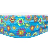 Opblaas zwembad - Bestway - 305x183x56 cm - blauw met bloemen
