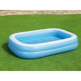 Opblaas zwembad - Bestway - 262x175x51 cm - blauw wit