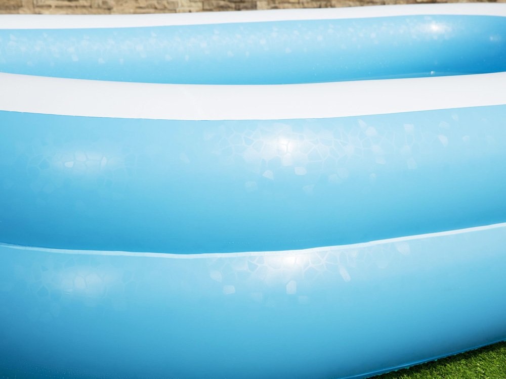 Opblaas zwembad - Bestway - 262x175x51 cm - blauw wit