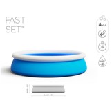 Bestway zwembad - opblaas zwembad - rond - 366 x 76 cm - blauw