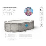 Bestway zwembad - Power Steel - 427x250x100cm - stenen muur
