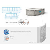 Bestway zwembad - Power Steel - 427x250x100cm - stenen muur