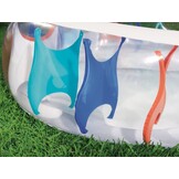 Bestway opblaas zwembad - ovaal - 229x152x51cm - rood wit blauw