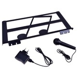 Keyboard piano - 61 toetsen - 200 klanken - 84x30 cm - zwart