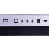 Keyboard piano - 61 toetsen - 200 klanken - 84x30 cm - zwart