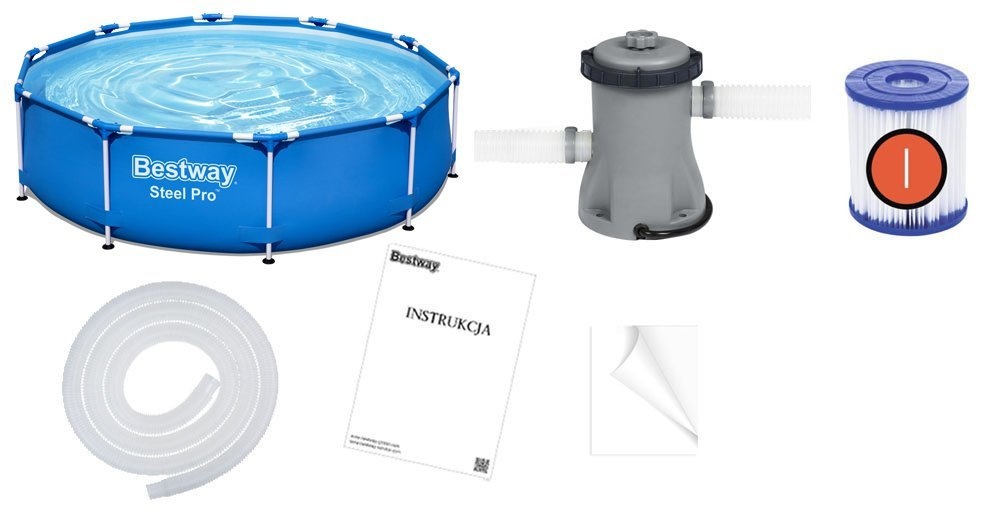 Bestway zwembad - Steel Pro - opzetzwembad - 305x76cm - blauw