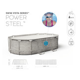Bestway zwembad - Power Steel - 488x305x107cm - stenen muur