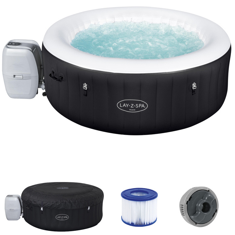Opblaasbare jacuzzi - Bestway Lay-Z-Spa - Miami - ⌀ 180x66 cm