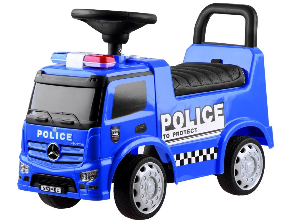 Loopauto - 1 jaar - Mercedes - 62x27,5x44 cm - politie - blauw