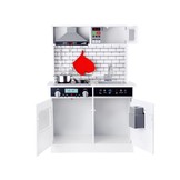 Speelgoed keuken - hout - met licht en geluid - 65x30x92 cm - wit