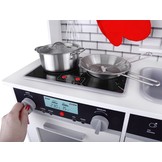 Speelgoed keuken - hout - met licht en geluid - 65x30x92 cm - wit