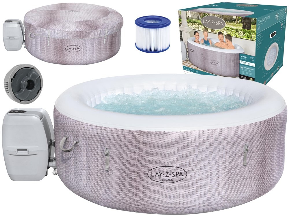 Opblaasbare jacuzzi - Bestway Lay-Z-Spa - Cancun - 4 personen