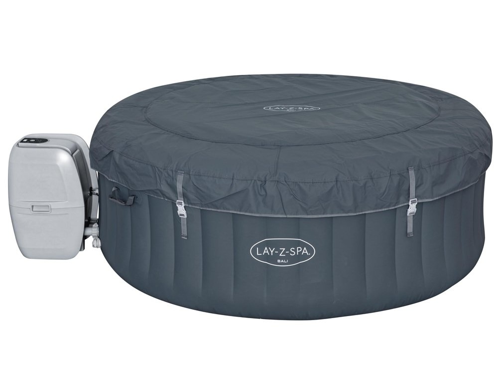 Opblaasbare jacuzzi - Bestway Lay-Z-Spa Bali - LED - grijs