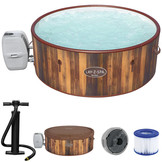 Opblaasbare jacuzzi - Bestway Lay-Z-Spa - 180x66 cm - houtlook