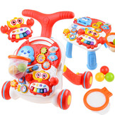 Loopwagen baby - baby walker en activiteitentafel - rood