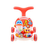 Loopwagen baby - baby walker en activiteitentafel - rood