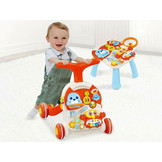Loopwagen baby - baby walker en activiteitentafel - rood