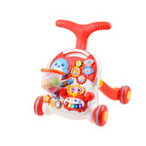 Loopwagen baby - baby walker en activiteitentafel - rood