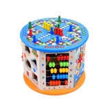 Activiteitenkubus - hout - speelkubus - 36x19,5x24 cm - 8-in-1