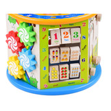 Activiteitenkubus - hout - speelkubus - 36x19,5x24 cm - 8-in-1