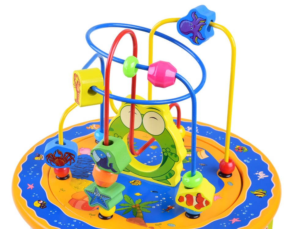 Activiteitenkubus - hout - speelkubus - 36x19,5x24 cm - 8-in-1