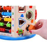 Activiteitenkubus - hout - speelkubus - 36x19,5x24 cm - 8-in-1