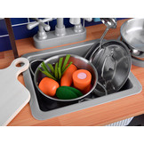 Speelgoed keuken - met kookgerei - 74x30x95,5 cm - industrieel