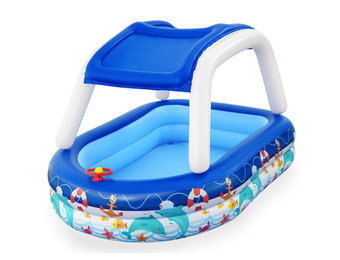 Kinderzwembad met zonnedak - Bestway - Sea Captain - 213x155 cm