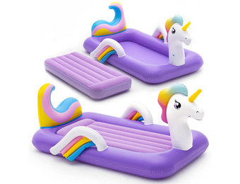 Bestway - Luchtbed - opblaasbed - 196x104x84 cm - unicorn