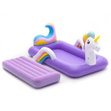 Bestway - Luchtbed - opblaasbed - 196x104x84 cm - unicorn