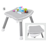 Kinderstoel - babystoel - 6-in-1 - multifunctioneel - grijs wit