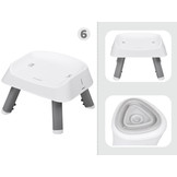 Kinderstoel - babystoel - 6-in-1 - multifunctioneel - grijs wit
