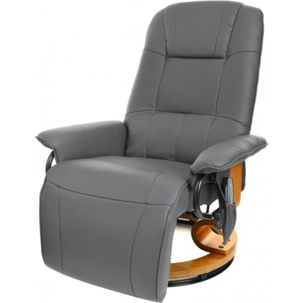 Viking Choice Fauteuil met massage, verwarming en voetensteun grijs